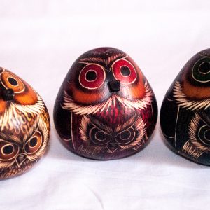 Owl figures Hand Painted Gourds $7.99