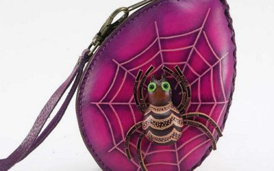 Key Chain Leather w:insect